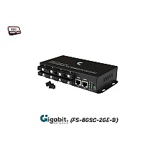 Gigabit Fiber Switch SC (B) 8 Port BIDI 3KM + 2GE