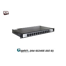 Gigabit Fiber Switch SC (B) 24 Port BIDI 3KM + 2GE