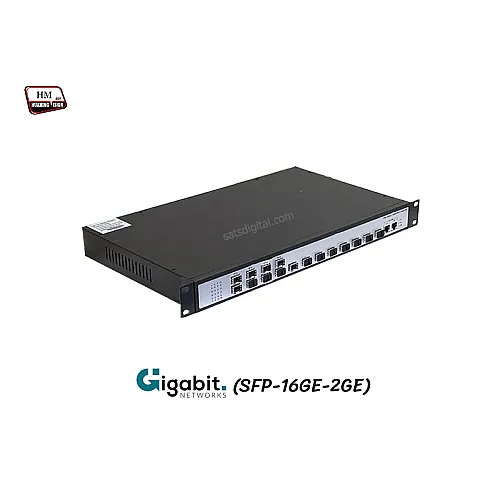 Gigabit Fiber Switch 16SFP Port + 2GE (Rack)