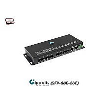 Gigabit FIBER SFP Switch 8 Port + 2 Gigabit Uplink