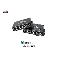Gigabit Media Converter IN4 OUT4 VLAN Point To Point