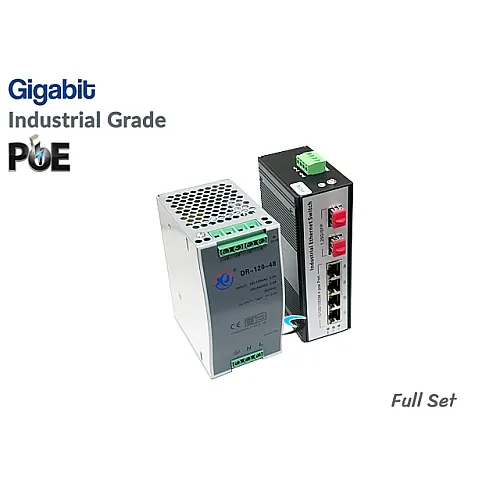 Gigabit IND PoE Switch 4 Port + 2SFP Port (IND Power)