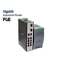 Gigabit IND POE Switch 8 POE + 2GE + 2SFP (Full)