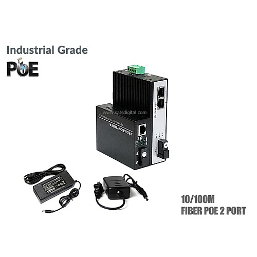 10/100M Industrial Fiber PoE Switch 1X2 Port