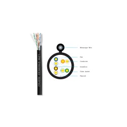 LINK สายแลน CAT6 23AWG มีสลิง รุ่น US-9106MD-1 (100M)