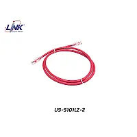 LINK | สายแลน CAT6 UTP สีแดง รุ่น US-5101LZ-2 (1M)