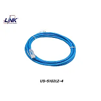 LINK | สายแลน CAT6 UTP สีฟ้า รุ่น US-5102LZ-4 (2M)