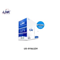 LINK สายแลน CAT6 UTP 23AWG รุ่น US-9116LSZH (305M) LINK สายแลน CAT6 UTP 23AWG รุ่น US-9116LSZH (305M)