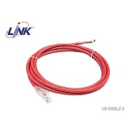 LINK สายแลน CAT6 รุ่น US-5102LZ-2 RED (2M)