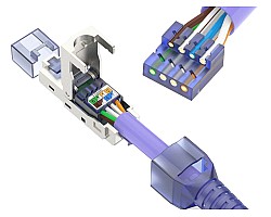 หัวแลน Cat7 FTP สำหรับสายแบบมีชีลด์