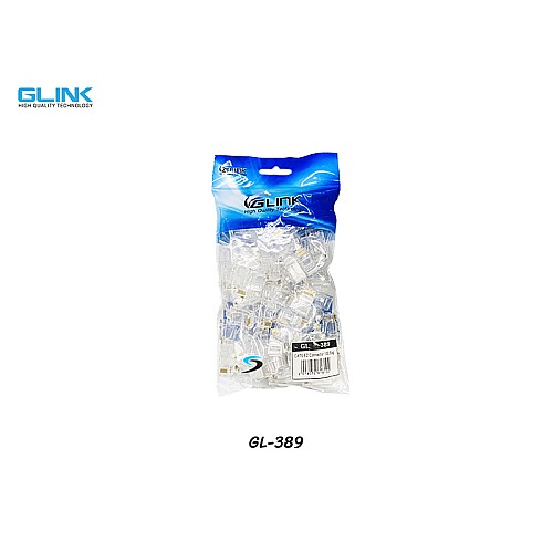หัวแลน CAT6 UTP RJ45 แบบทะลุ GLINK รุ่น GL-389 [100 ตัว]