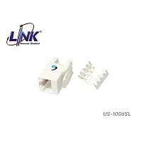 LINK | เต้ารับหัวแลน CAT6 แบบบาง รุ่น US-1006SL