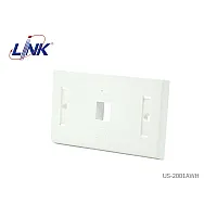 หน้ากากบล็อก 2X4 แลน 1 ช่อง LINK รุ่น US-2001AWH