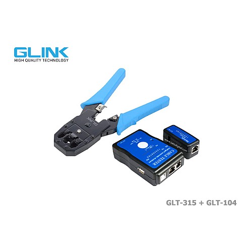 GLINK คีมย้ำหัว + ตัวทดสอบ รุ่น GLT-315 + GLT-104
