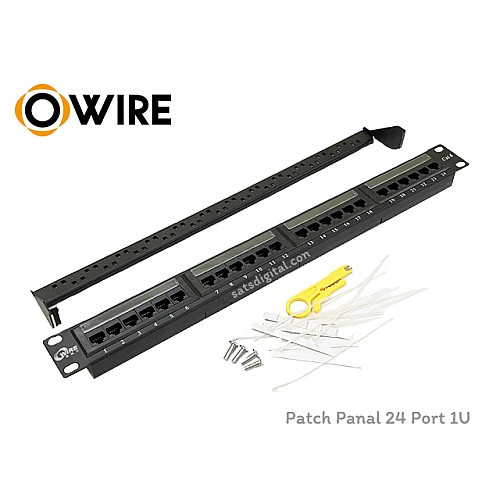 Owire Patch Panel Cat6 1U 24 Port