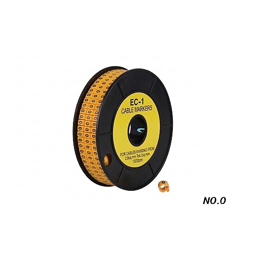 Cable Marker EC-1 (NO.0) ตัวมาร์คสายไฟ สายแลน