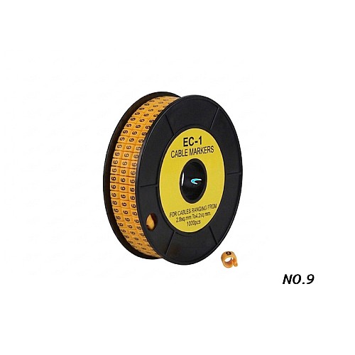 Cable Marker EC-1 (NO.9) ตัวมาร์คสายไฟ สายแลน