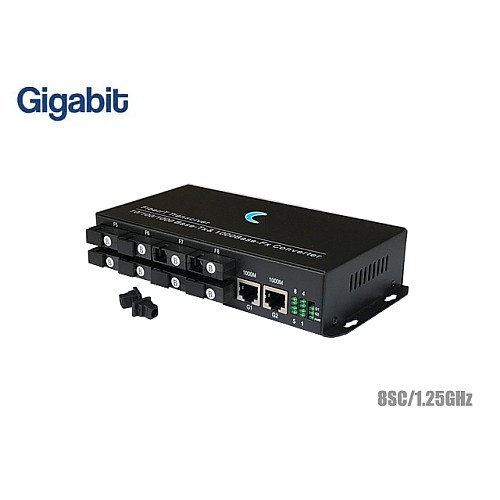 1.25G Fiber Switch SC 8 Port + 2LAN/1000 (B)