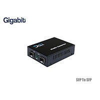 Gigabit Fiber Media Slot SFP To SFP