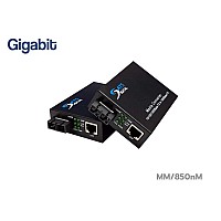 Gigabit MM Fiber Media Converter 850nm Duplex