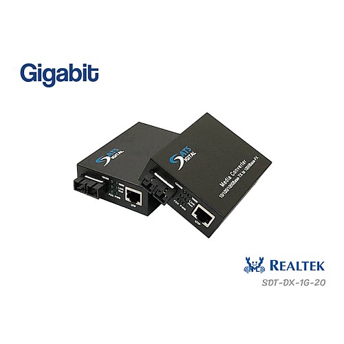 Gigabit Fiber Media SM DX รุ่น SDT-DX-1G-20 (20KM)