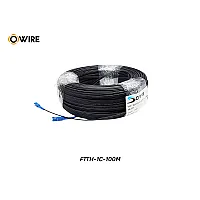 สายไฟเบอร์ออฟติก 1 Core SM เข้าหัว SC/UPC ยาว 100 เมตร