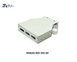 DIN Rail Terminal Box Duplex Indoor 6 Core ไม่รวมตัวต่อ