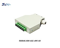 DIN Rail Terminal Box SC/APC Indoor 6 Core
