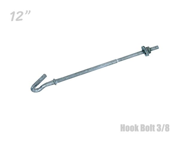 ฮุกโบลท์ (hook Bolt) ขนาด 3/8″ ความยาว 12 นิ้ว