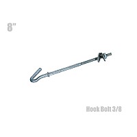 ฮุกโบลท์ (hook Bolt) ขนาด 3/8″ ความยาว 8 นิ้ว