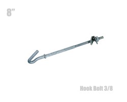 ฮุกโบลท์ (hook Bolt) ขนาด 3/8″ ความยาว 8 นิ้ว