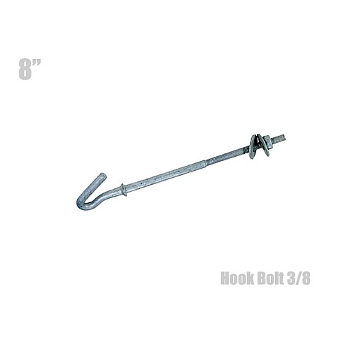 ฮุกโบลท์ (hook Bolt) ขนาด 3/8″ ความยาว 8 นิ้ว