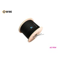 สายไฟเบอร์ออฟติก SM 6 CORE FRP, LSZH Flat Type (1KM) สายไฟเบอร์ออฟติก SM 6 CORE FRP, LSZH Flat Type (1KM)