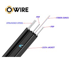สายไฟเบอร์ออฟติก 2 Core 250 เมตร + Media DX 1G