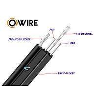 สายไฟเบอร์ออฟติก Owire 6 Core SM 1KM (มีสลิง)