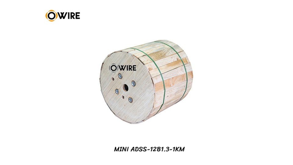 สายไฟเบอร์ออฟติก MINI ADSS SM 12 CORE (1KM)