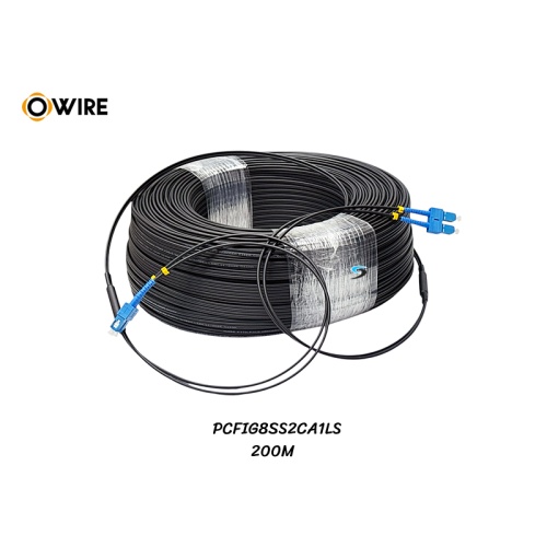 FTTH SM FIG8 Armored 2C เข้าหัว SC/UPC (200M)