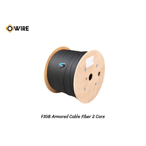 สายไฟเบอร์ออฟติก FIG.8 SM 2 CORE Armored LSZH (1KM)