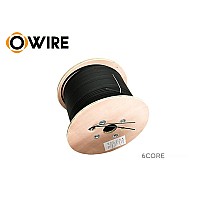 สายไฟเบอร์ออฟติก Owire 6 Core SM 1KM (มีสลิง)