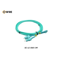 Patch Cord SC-LC MM OM3 Duplex ยาว 3 เมตร Patch Cord SC-LC MM OM3 Duplex ยาว 3 เมตร