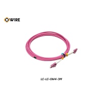 Patch Cord LC-LC MM OM4 Duplex ยาว 3 เมตร Patch Cord LC-LC MM OM4 Duplex ยาว 3 เมตร