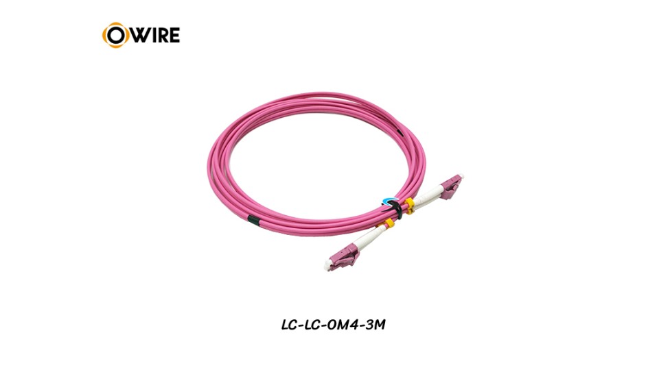 Patch Cord LC-LC MM OM4 Duplex ยาว 3 เมตร