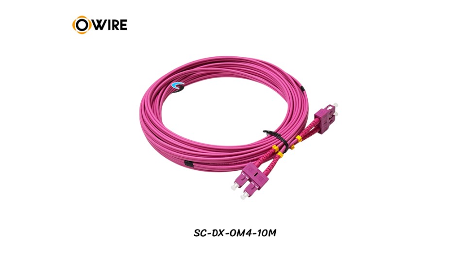Patch Cord SC-SC MM OM4 Duplex ยาว 10 เมตร
