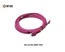 Patch Cord SC-LC MM OM4 Duplex ยาว 10 เมตร