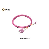 Patch Cord SC-LC MM OM4 Duplex ยาว 3 เมตร Patch Cord SC-LC MM OM4 Duplex ยาว 3 เมตร