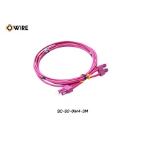 Patch Cord SC-SC MM OM4 Duplex ยาว 3 เมตร Patch Cord SC-SC MM OM4 Duplex ยาว 3 เมตร
