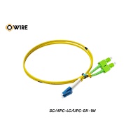 Patch Cord Fiber SC/APC-LC/UPC SM Duplex ยาว 1 เมตร Patch Cord Fiber SC/APC-LC/UPC SM Duplex ยาว 1 เมตร