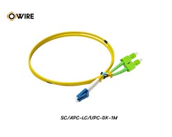 Patch Cord Fiber SC/APC-LC/UPC SM Duplex ยาว 1 เมตร