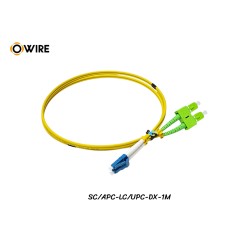 Patch Cord Fiber SC/APC-LC/UPC SM Duplex ยาว 1 เมตร