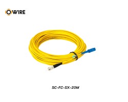 Patch Cord SC-FC (UPC) SM Simplex ยาว 20 เมตร